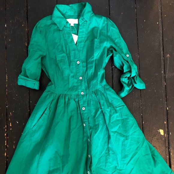 moulinette soeurs shirt dress Anthropologie: Moulinette Soeurs Navy Blue Shirt Dress (size 2) preowned